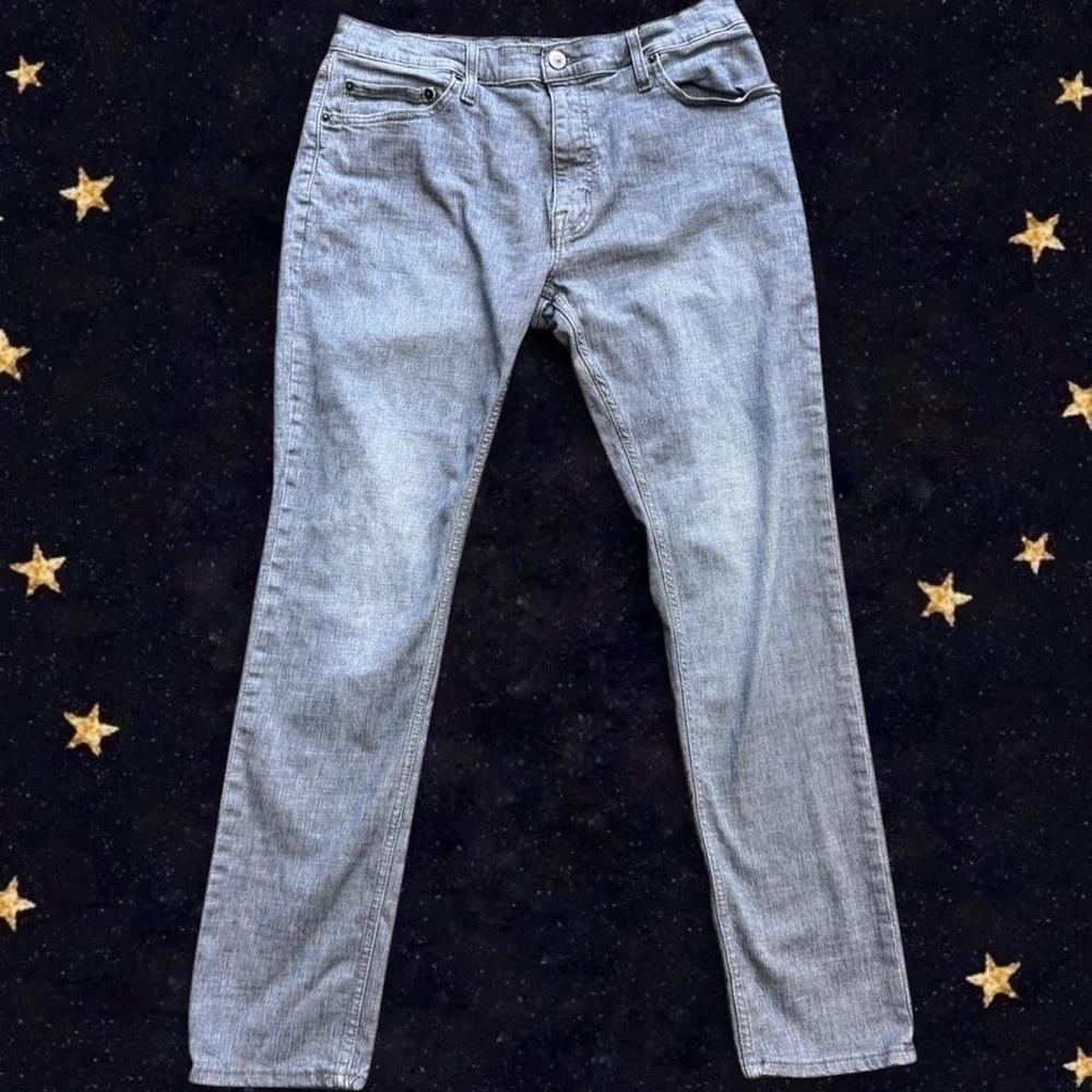 Goodfellow & Co Slim Fit Denim Jeans Light Gray 36x32 Fair Trade Certified